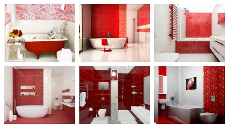 Червона ванна кімната. Фото 2
